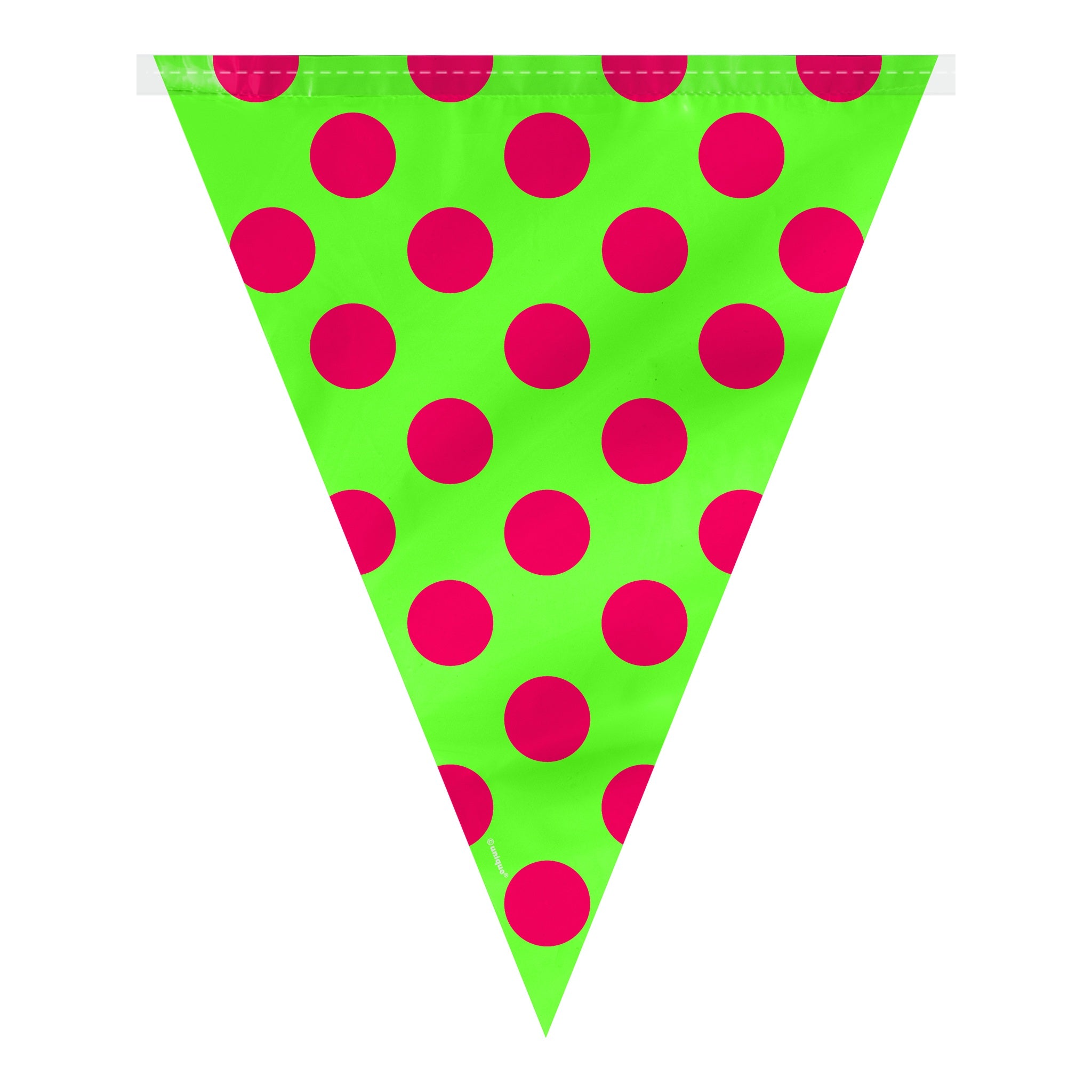 12ft Red/Green Dots Flag Banner